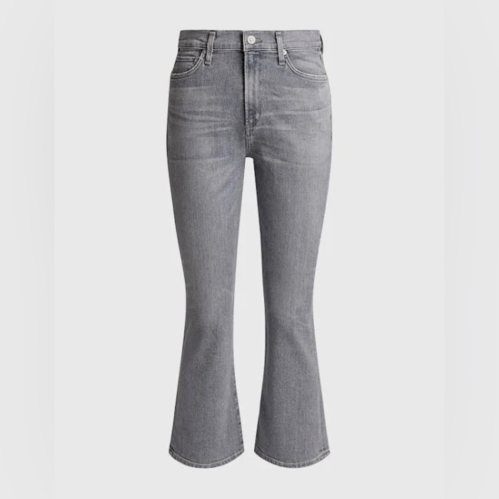 Citizens of Humanity Demy Cropped Flare Jeans in Gray | Size 28